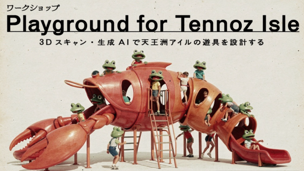 〈建築学生向け〉3Dスキャン×生成AIで天王洲の遊具を設計｜平野利樹による建築学生向け2日間ワークショップ